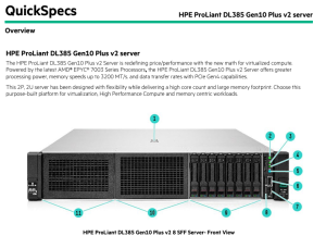 Servidores Dl385 G10 Plus V2